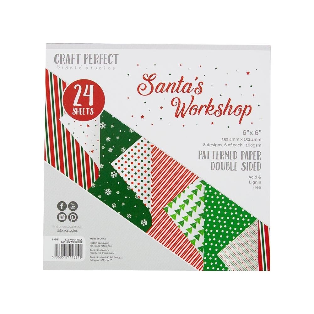 Craft Perfect Santa's Workshop 6"X6 24/Pkg