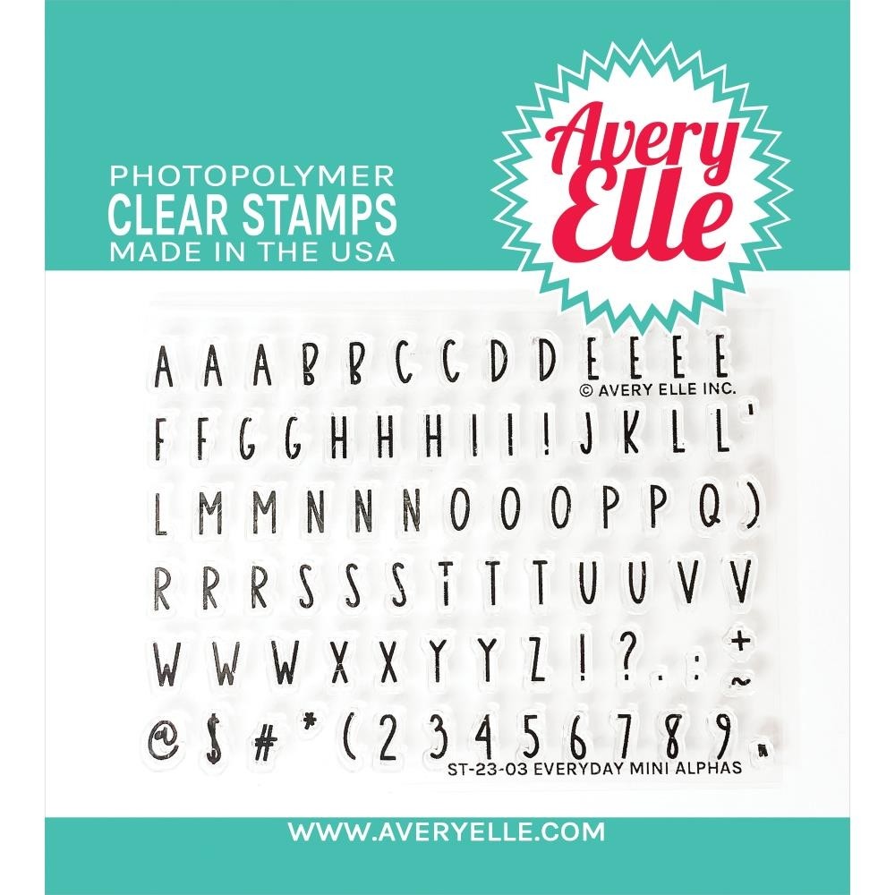 Avery Elle Everyday Mini Alphas Clear Stamps ST-23-03