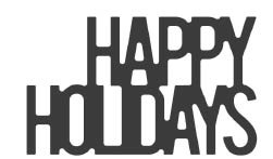 Savvy Happy Holidays Stacked Die (10201)