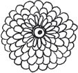 Outline Flower Blossom (1285d)
