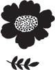 Poppy w/leaf on side (1297c)