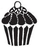 Solid Cupcake (1306c)