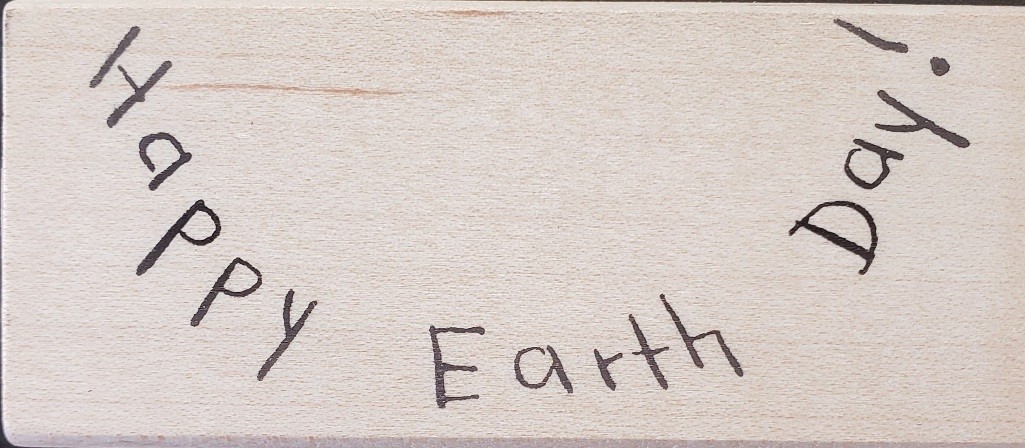 Rubbermoon Happy Earth Day! stamp