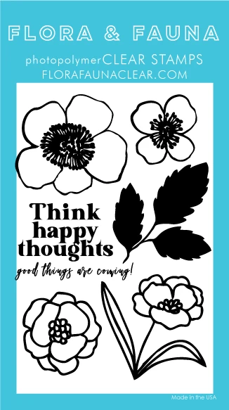 Flora and Fauna Think Happy Thoughts Flower Set 20364