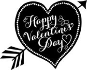 SALE  5342e - valentine arrow heart