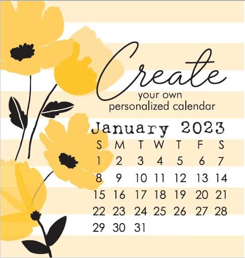 sale - Impress SMALL 2023 DIY Calendar REFILL