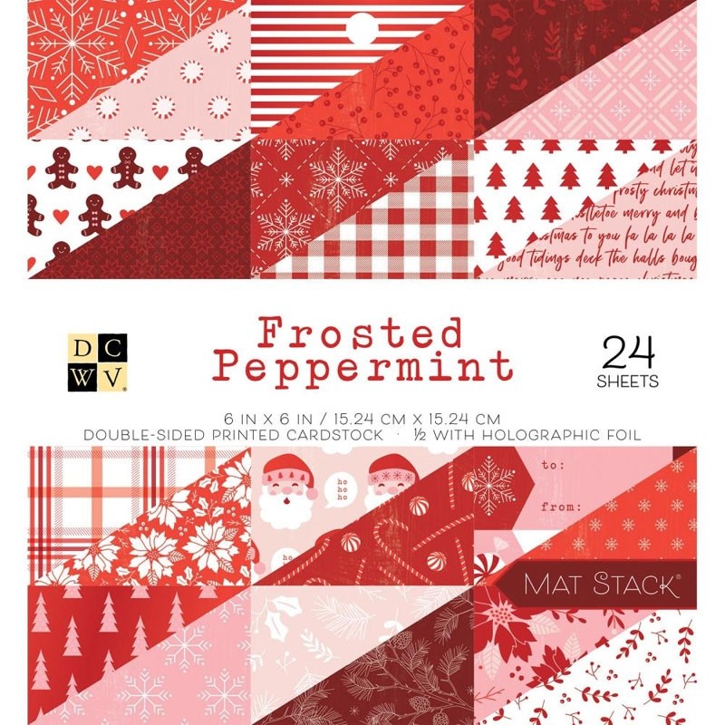 Frosted Peppermint Paper Pack 6x6