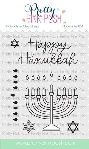 Pretty Pink Posh Happy Hanukkah stamp set 