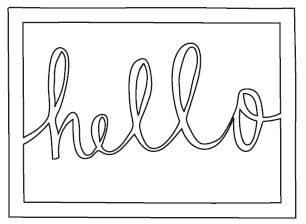 Hello Rectangle Die (10218)