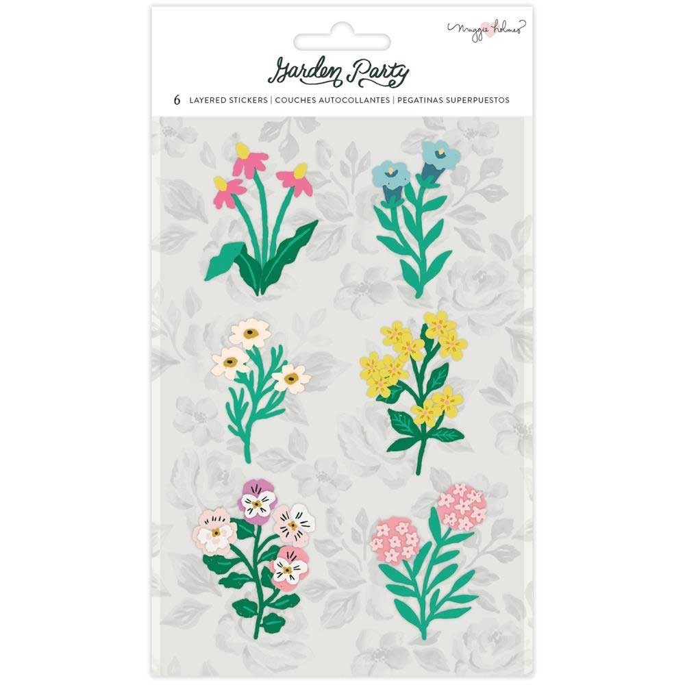 Garden Party Layered Stickers