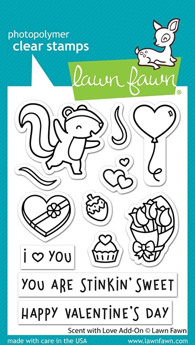 Lawn Fawn scent with love add-on LF2728