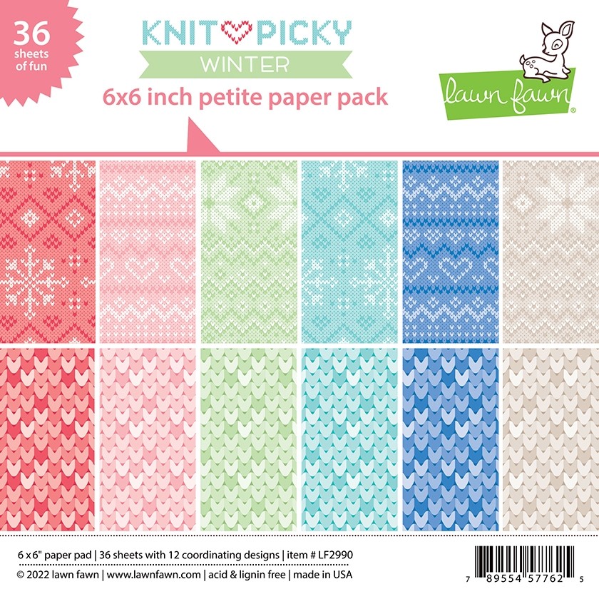 Lawn Fawn knit picky winter petite pack LF2990