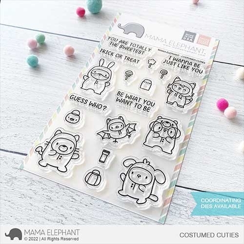 Mama Elephant Costumed Cuties Stamps