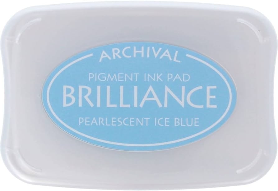Pearlescent Ice Blue Brilliance Pigment Ink Pad
