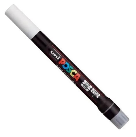 Uni Posca Paint Marker PCF-350 - White - Brush Tip