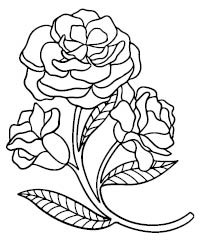 5741E - rose cluster wood stamp