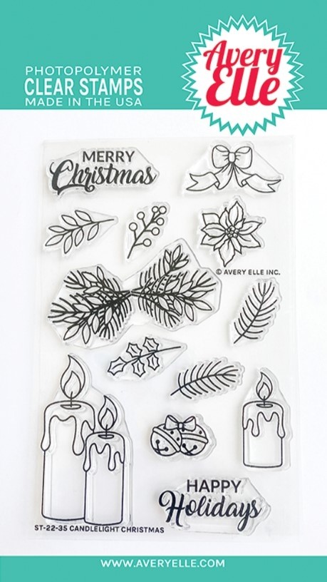 Avery Elle Candlelight Christmas Clear Stamps ST-22-35