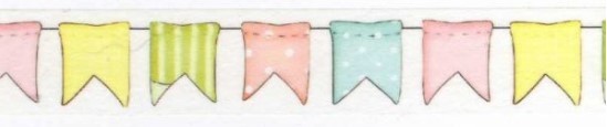 Colorful Pennants Washi Tape