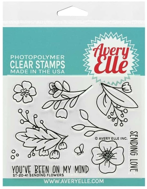 sale - Avery Elle Sending Flowers stamp and die