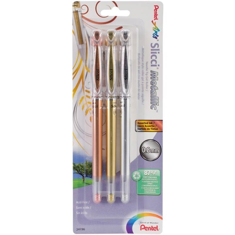 Slicci Metallic Gel Pen Set