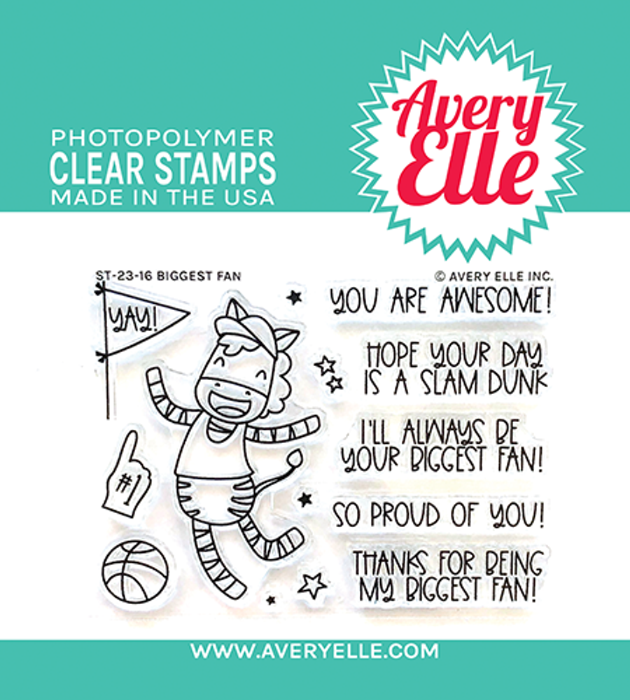 Avery Elle Biggest Fan Clear Stamps ST-23-16
