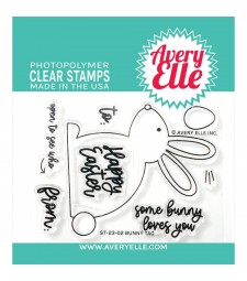 Avery Elle Bunny Tag Clear Stamps ST-23-02