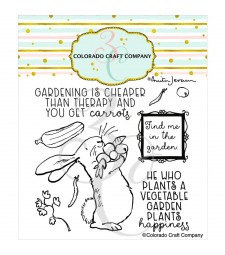 Colorado Craft Company Clear Stamps Garden Therapy C3AJ780 
