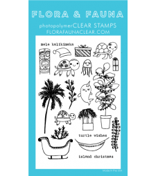 sale - Flora and Fauna Island Christmas Turtle Clear Set 20195