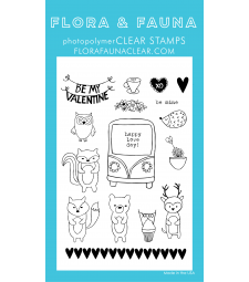 sale - Flora and Fauna Critter Valentine Clear Set 20216