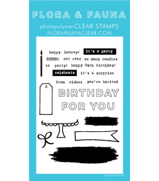 Flora and Fauna Brush Birthday Clear Stamp Set 20251