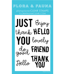Flora and Fauna Curly Hello Word Set 20366