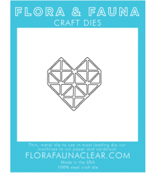 Flora and Fauna Gem Heart 30230