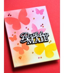 Memory Box Birthday Mail Posh Script 94531