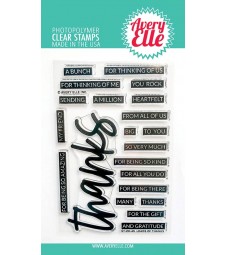 Avery Elle Loads Of Thanks Clear Stamps ST-20-45