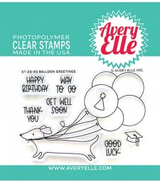 Avery Elle Balloon Greetings Clear Stamps ST-23-23