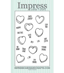 Impress Conversation Heart Clear Set