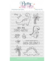 Pretty Pink Posh Dinosaur Friends stamp set