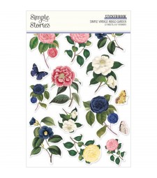 Simple Stories Simple Vintage Indigo Garden Sticker Book