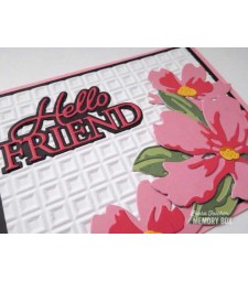 Memory Box Hello Friend Posh Script 94586