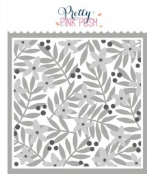  Pretty Pink Posh Layered Leaves & Flowers Stencils (3 Pack)