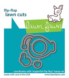 Lawn Fawn anglerfish flip-flop lawn cuts LF2011