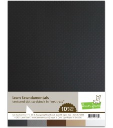 Lawn Fawn Textured Dot Cardstock - neutrals LF2498