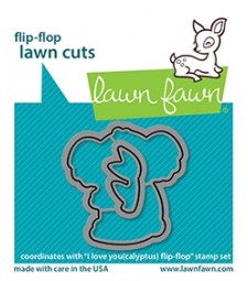 Lawn Fawn i love you(calyptus) flip-flop - lawn cuts LF2565