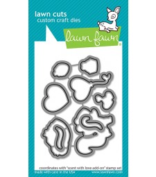 Lawn Fawn scent with love add-on lawn cuts LF2729