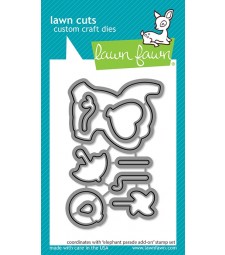 Lawn Fawn Elephant Parade Add-On Lawn Cuts LF3068