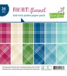 Lawn Fawn favorite flannel petite paper pack LF3199