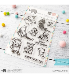 Mama Elephant HAPPY HAUNTING stamps