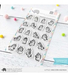 Mama Elephant Little Unicorn Agenda Clear Stamps