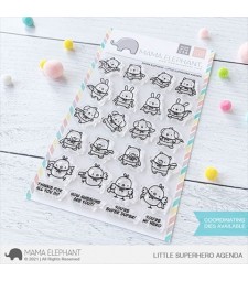Mama Elephant Little Superhero Agenda Stamp Set