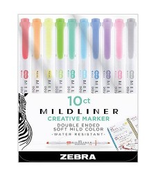 Zebra Mildliner Double-Ended Highlighter Sets